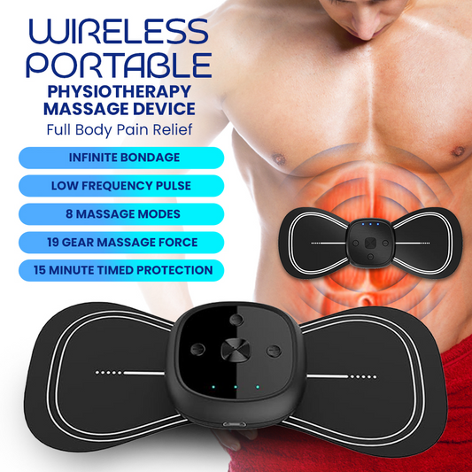 Wireless Portable Physiotherapy Massage Device - Full Body Pain Relief