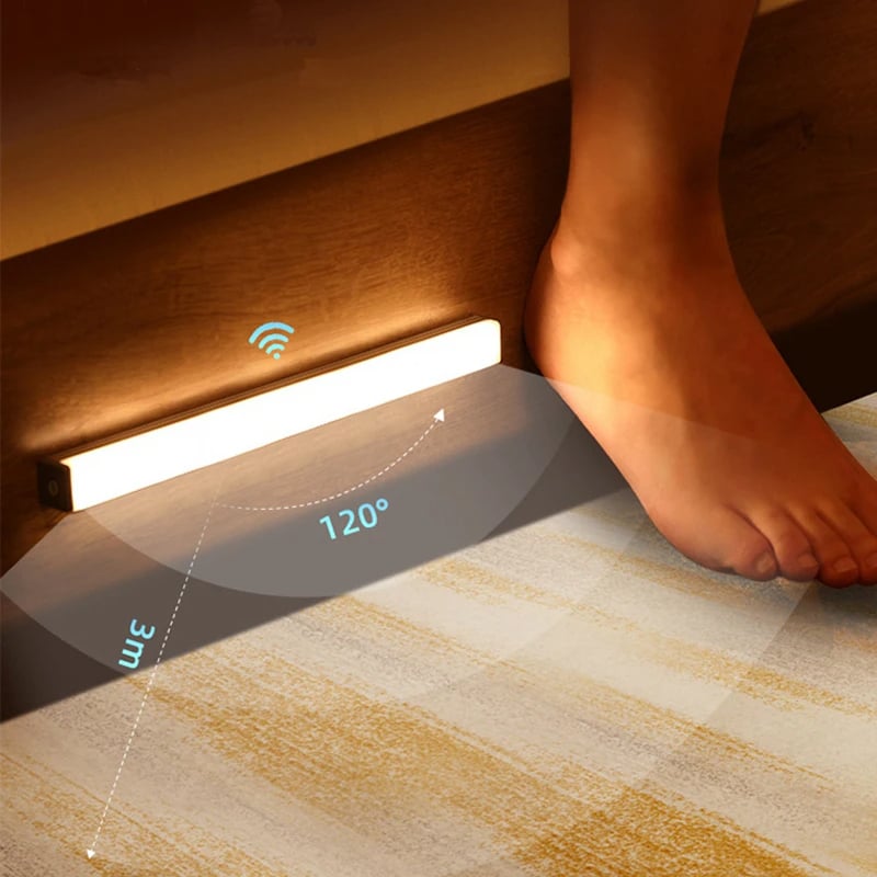 ๐ก No-Drill Smart Motion Sensor LED Light Bar โ ๐งฒ Magnetic, ๐ USB-C Rechargeable