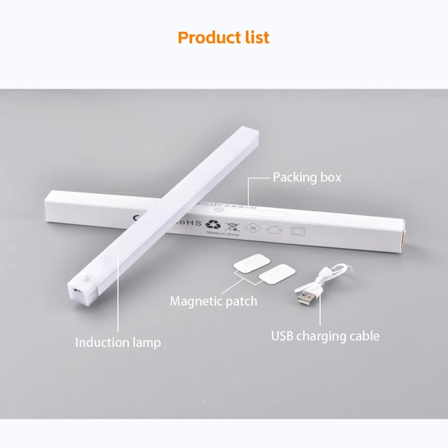 ๐ก No-Drill Smart Motion Sensor LED Light Bar โ ๐งฒ Magnetic, ๐ USB-C Rechargeable