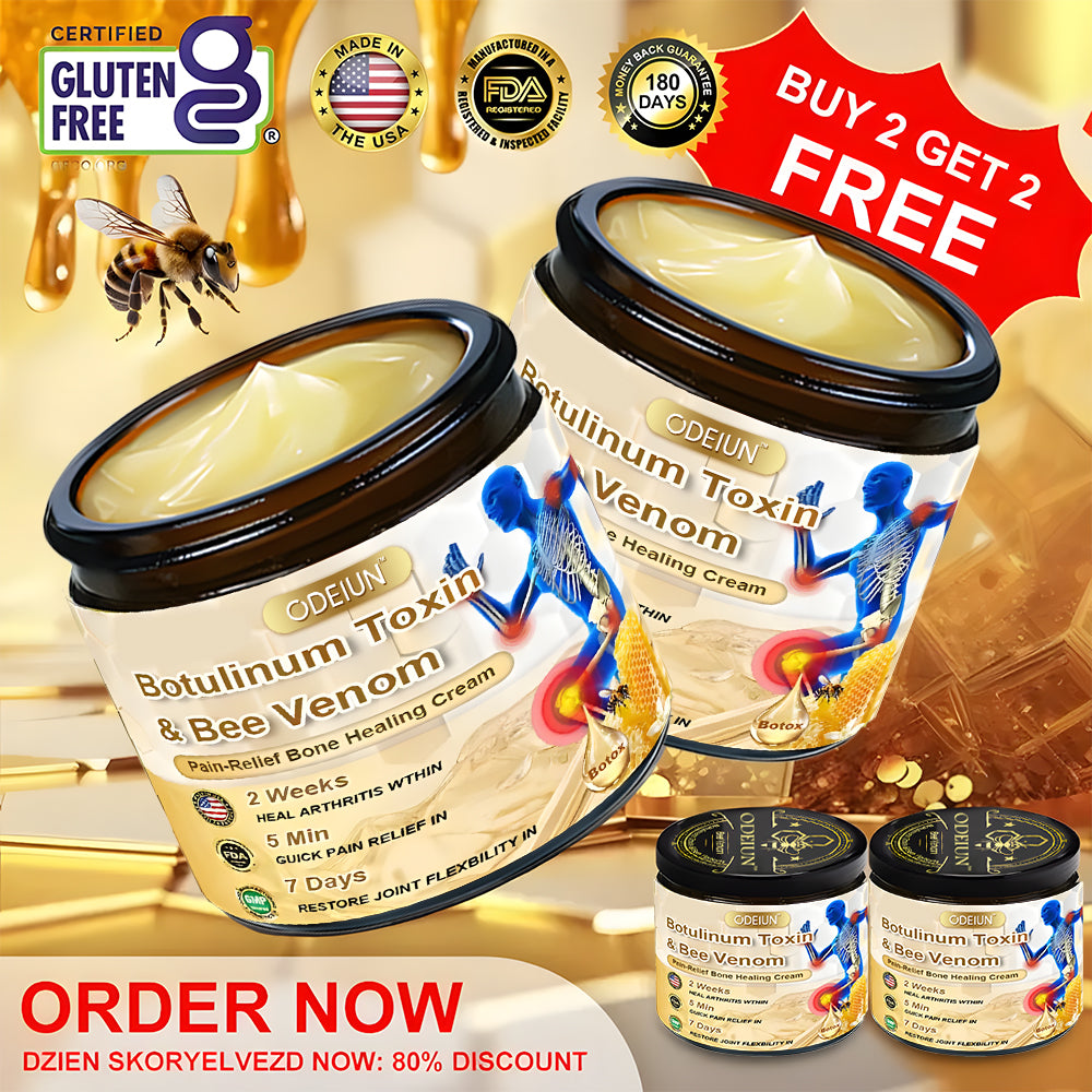 🎁Flash Sale - Odeiun™ Botulinum Toxin & Bee Venom Pain-Relief Bone Healing Cream