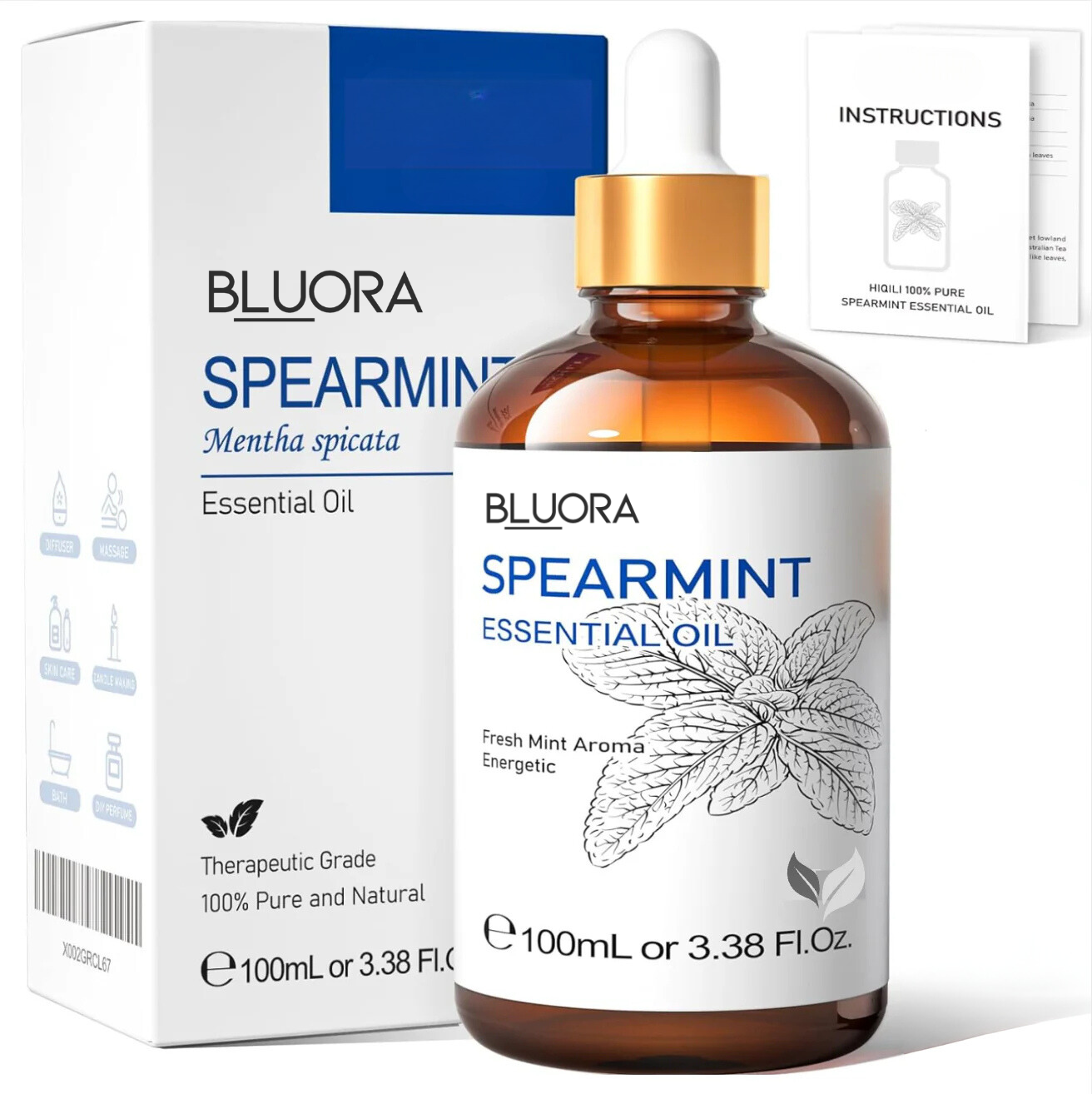 100% Pure Removal Hair Spearmint Oil