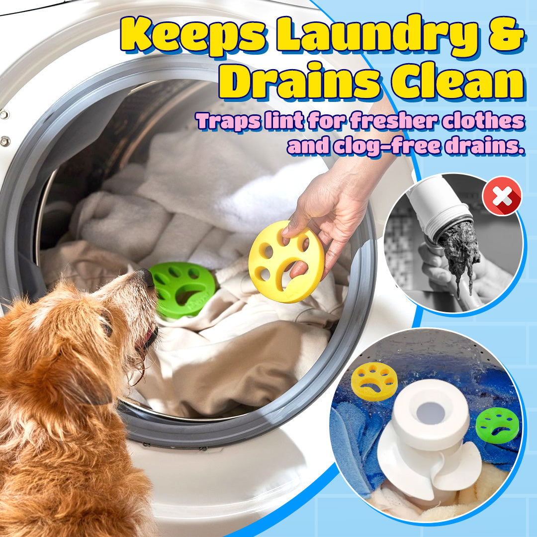 š¾ Paw Laundry Lint Set(3 Colors) ā Keep Your Clothes Fresh & Drains Clear!