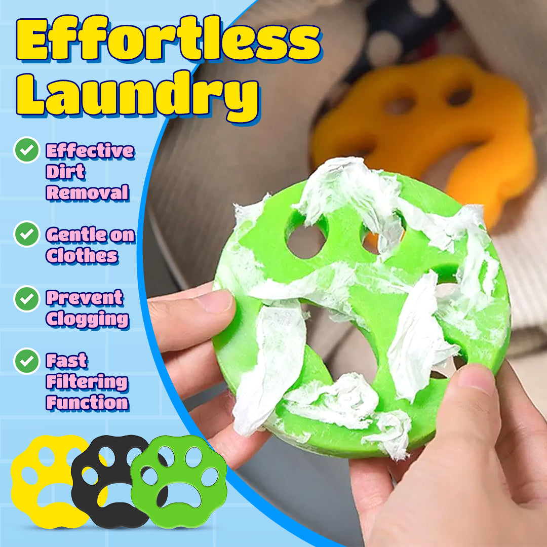 š¾ Paw Laundry Lint Set(3 Colors) ā Keep Your Clothes Fresh & Drains Clear!