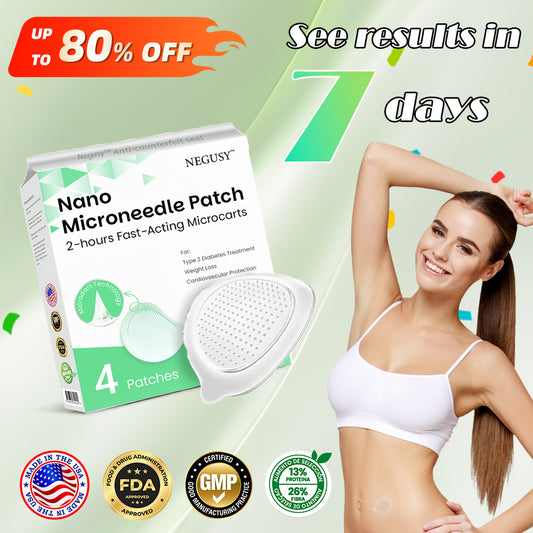 Negusy™ SMGT-GLP-1 Nano Microneedle Patch | Pain-Free, Long-Lasting Patch for Blood Sugar Control, Weight Loss & Cardiovascular Health