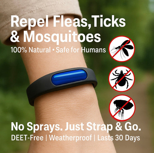 Odeiun™ Advanced Protective Insect Repellent Band-Premium Natural Anti-Flea, Tick & Mosquito Repellent Band for Outdoor Enthusiasts