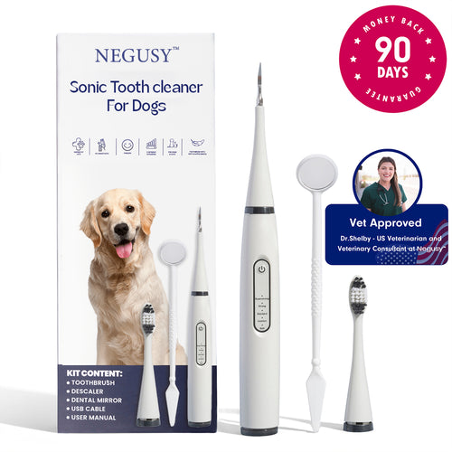 Negusy™ Pet Ultrasonic Toothbrush – Professional Tartar Removal & Fresh Breath for Dogs