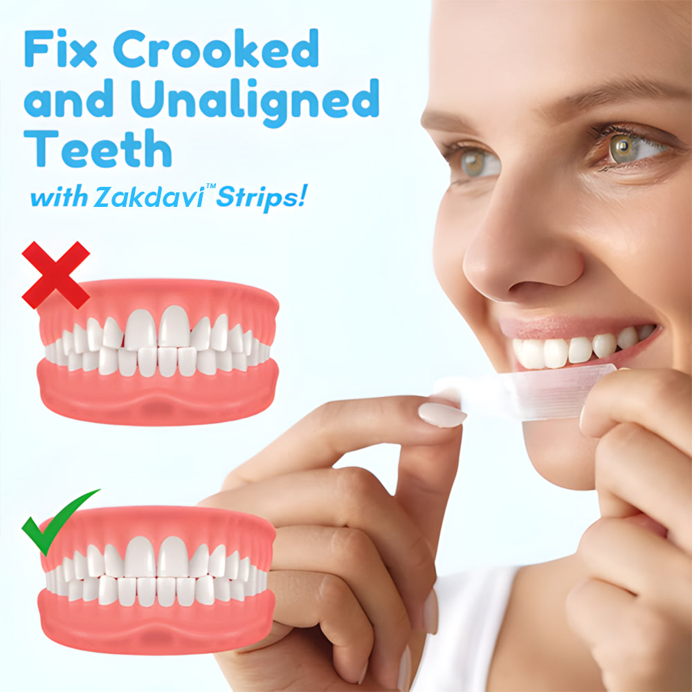 Zakdavi™ Whitening & Aligning Strips – Achieve a Perfect Smile in Less Than a Month, No Braces Needed!