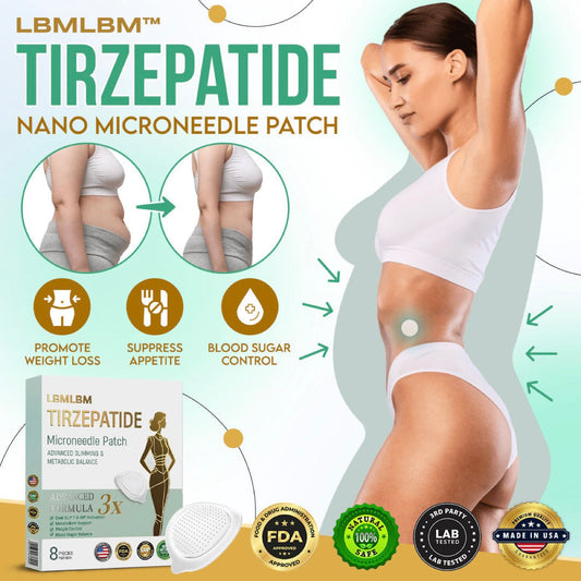 LBMLBM™ NIDDK-Tirzepatide Slimming NANO MICRONEEDLE PATCH (Zero Pain, 24/7 Release | Lose 20lbs FAST | 90% Sugar Drop | )