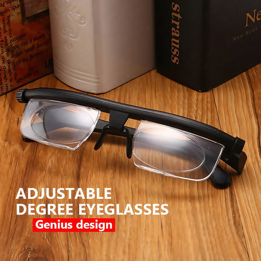 Dial Adjustable Focus Glasses – -6.0 to +3.0 Diopter Range