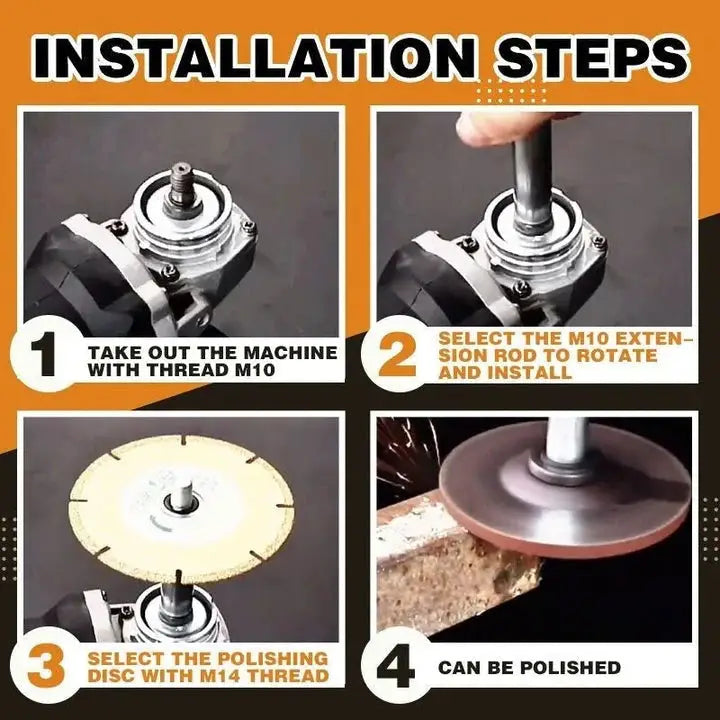 Angle Grinder Extension Rod(feed plate): Effortlessly Reach Tight Areas and Boost Work Efficiency