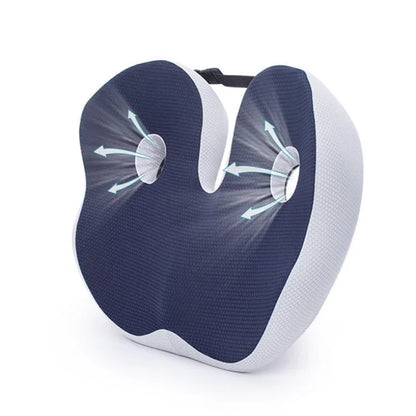 Zakdavi™ Orthopedic Ventilated Memory Foam Seat Cushion – Relieve Pressure & Sit in Comfort All Day