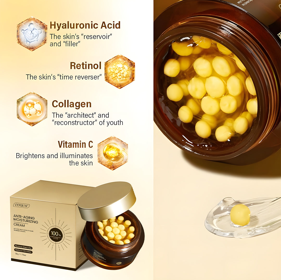 ✅ Official Store | ODEIUN™ Anti-Aging Moisturizing Cream 💧 Hyaluronic Acid + Retinol + Collagen – Youthful Glow for Face, Neck, Chest & Legs ✨ Day & Night Care