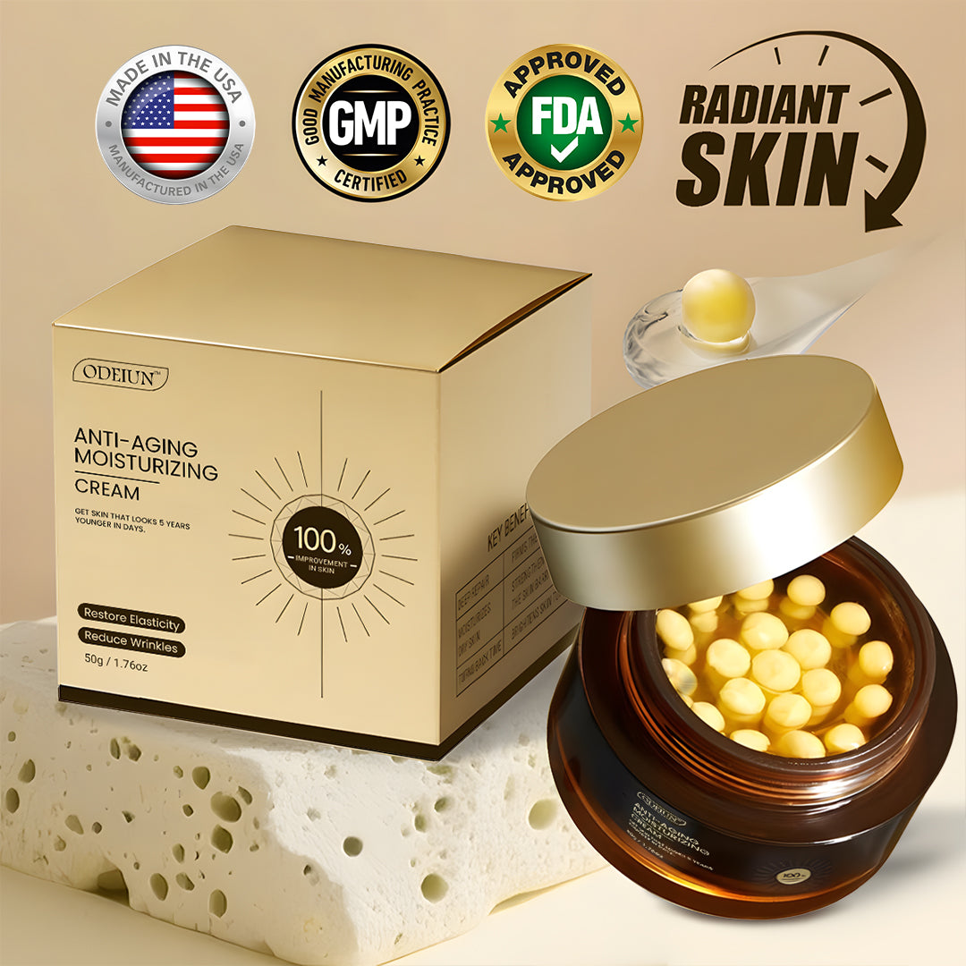✅ Official Store | ODEIUN™ Anti-Aging Moisturizing Cream 💧 Hyaluronic Acid + Retinol + Collagen – Youthful Glow for Face, Neck, Chest & Legs ✨ Day & Night Care