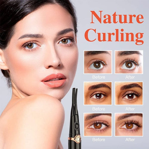 ✨ Electric Eyelash Curler - 8-Second Heat, 3 Temp Settings, Long-Lasting Curls  👁️