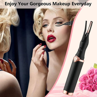 ✨ Electric Eyelash Curler - 8-Second Heat, 3 Temp Settings, Long-Lasting Curls  👁️