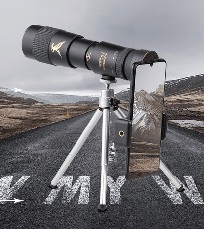 Zakdavi™ 2025 New 10–300x Zoom Monocular Telescope with 4K HD Clarity | 34mm Super Telephoto Lens