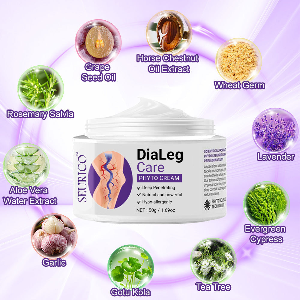 👨‍⚕️ Seurico™ 𝐃𝐢𝐚𝐋𝐞𝐠 𝐂𝐚𝐫𝐞 𝐏𝐡𝐲𝐭𝐨 𝐂𝐫𝐞𝐚𝐦 - Visible results in 2 days – Relieves swelling and pain