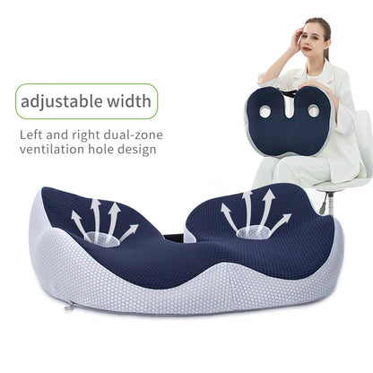 Zakdavi™ Orthopedic Ventilated Memory Foam Seat Cushion – Relieve Pressure & Sit in Comfort All Day