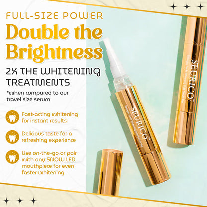 Seurico™ RadiantWhite Whitening Pen — Dual-Peroxide + Xylitol Formula-Brighter Smiles in Days — Anytime, Anywhere