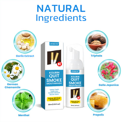 🎉 2025 Limited 70% OFF ️🔥 Odeiun™ Kolirin QuitSmoke Mouthwash - Solve All Oral Problems