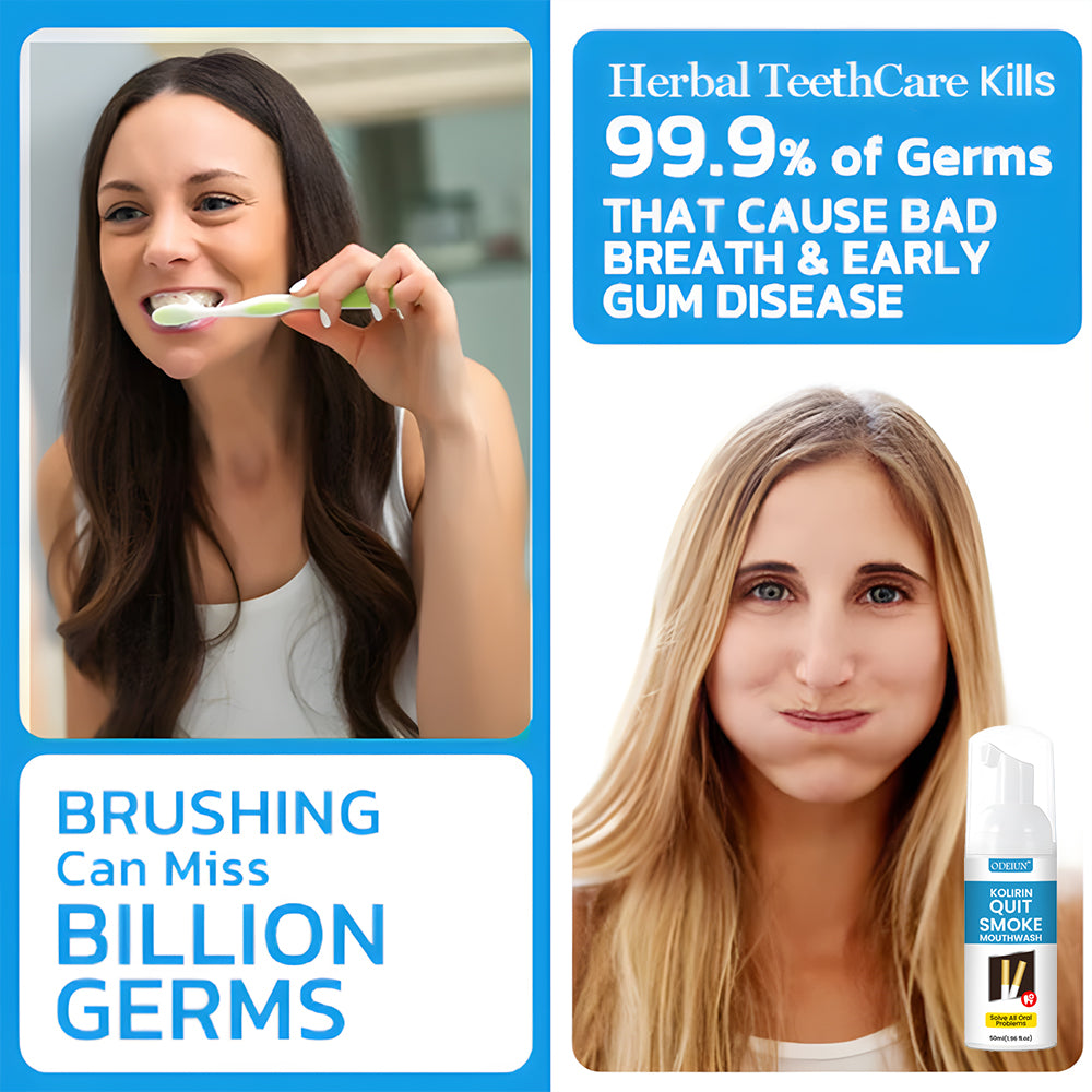 🎉 2025 Limited 70% OFF ️🔥 Odeiun™ Kolirin QuitSmoke Mouthwash - Solve All Oral Problems