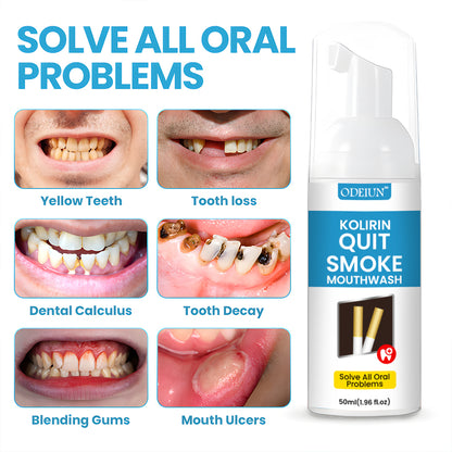 🎉 2025 Limited 70% OFF ️🔥 Odeiun™ Kolirin QuitSmoke Mouthwash - Solve All Oral Problems