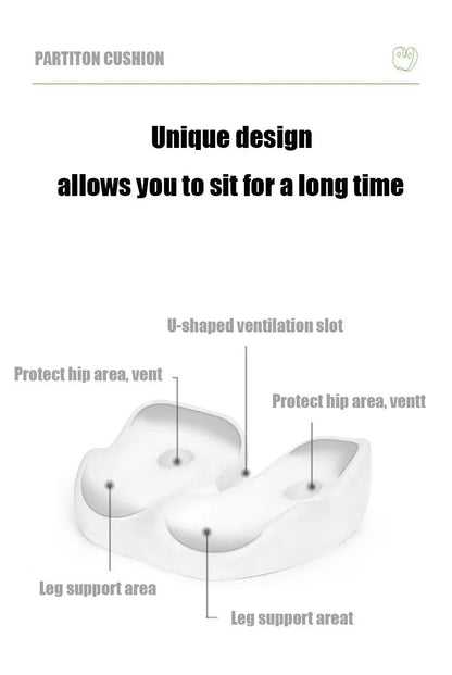 Zakdavi™ Orthopedic Ventilated Memory Foam Seat Cushion – Relieve Pressure & Sit in Comfort All Day