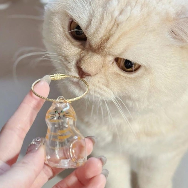 Zakdavi™ Cat Memorial Keychain Set (6 Mini Acrylic Keepsakes)