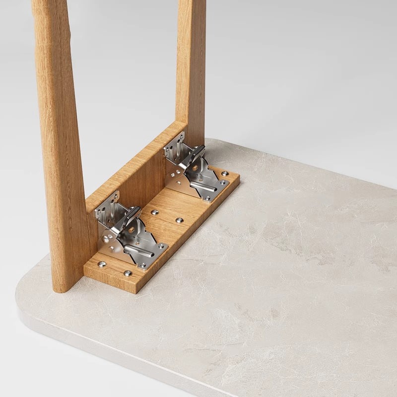 Heavy-Duty Foldable Support Brackets – 500 lbs Load, Auto-Locking Design for Tables, Beds & More