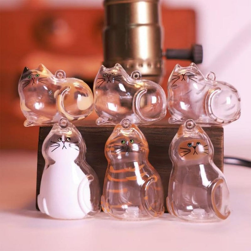 Zakdavi™ Cat Memorial Keychain Set (6 Mini Acrylic Keepsakes)