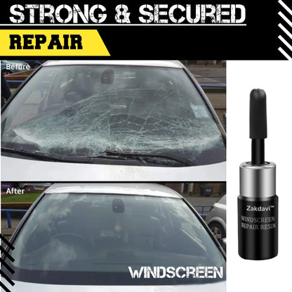 🚗💎 Zakdavi™ Automotive Glass Nano Repair Kit – Total Solution for Crack & Scratch Restoration ✨🔧