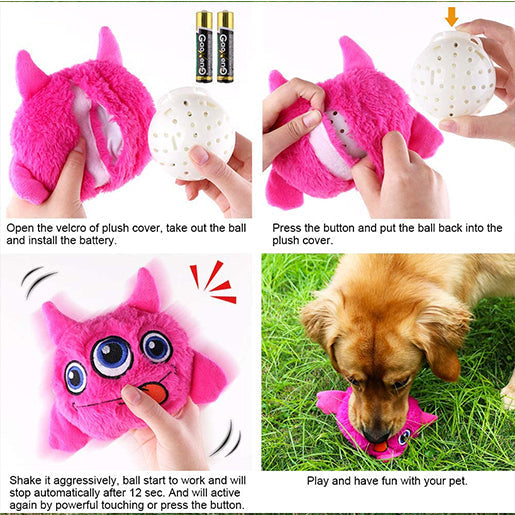🐶 Jumping and Barking Monster Bouncing Ball Dog Toy 🐾